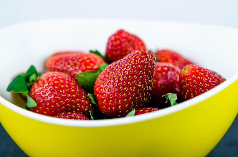 Colorful fruit bowl