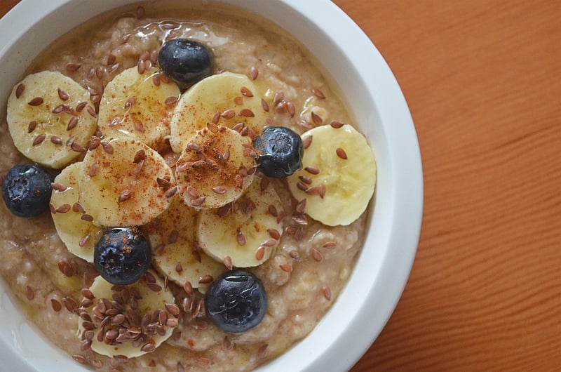 Healthy muesli bowl